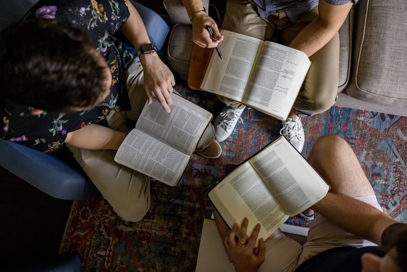 An open Bible, ready for study